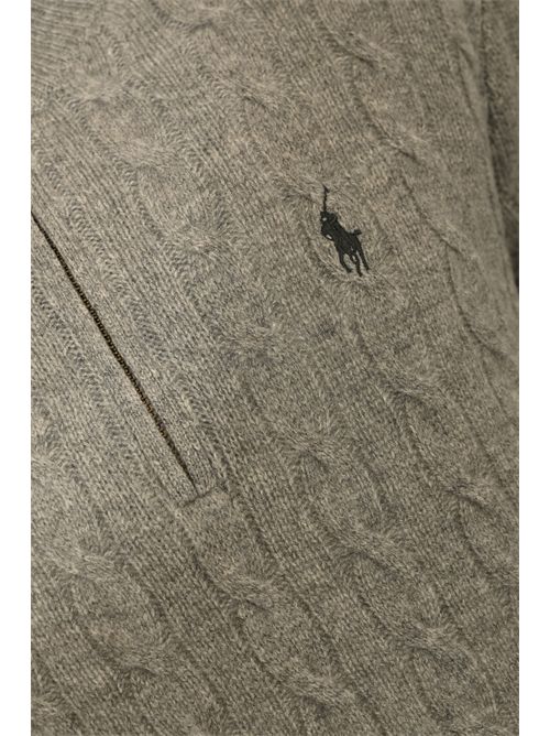 Dolcevita con zip in lana e cashmere Grigio POLO RALPH LAUREN | 710876766008